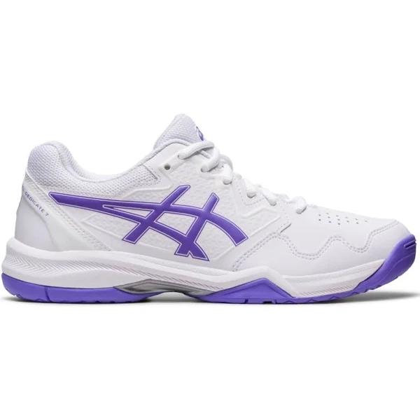 ASICS Gel-Dedicate 7 White/Amethyst Women's Tennis Shoe-12 US