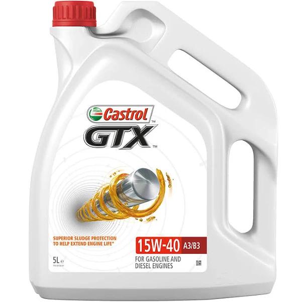 Castrol 56875 GTX Engine Oil 15W-40 A3/B3 5L (German Label)