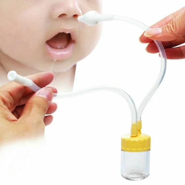 Baby Kids Safe Nose Cleaner Vacuum Suction Nasal Mucus Runny Aspirator