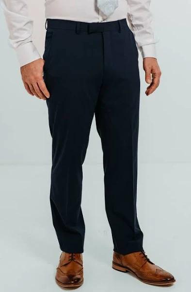 Dobell Blue Suit Trousers