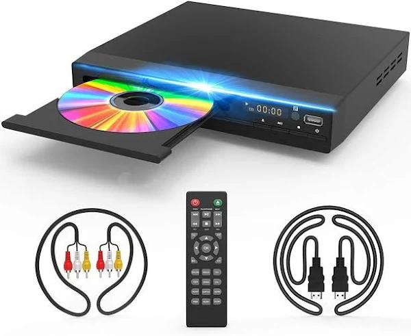 HD DVD Player, CD Players For Home, TV, HDMI and RCA Black