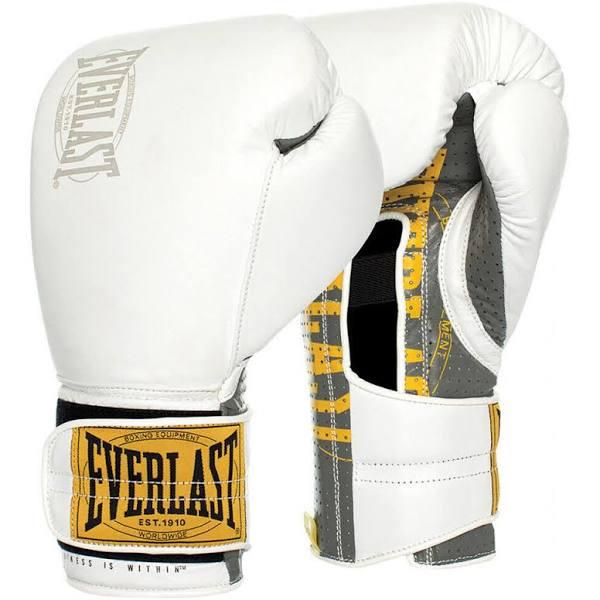 Everlast 1910 Classic Sparring White Boxing Gloves - 12oz