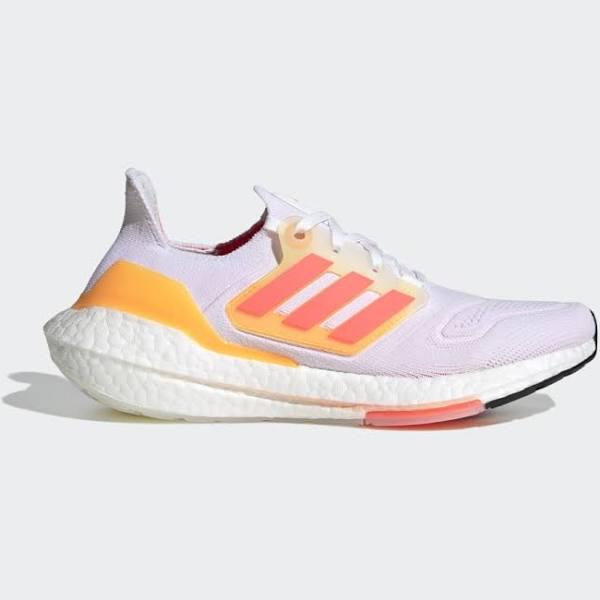 Adidas Ultraboost 22 'White Flash Orange' Sneakers | Women's Size 8