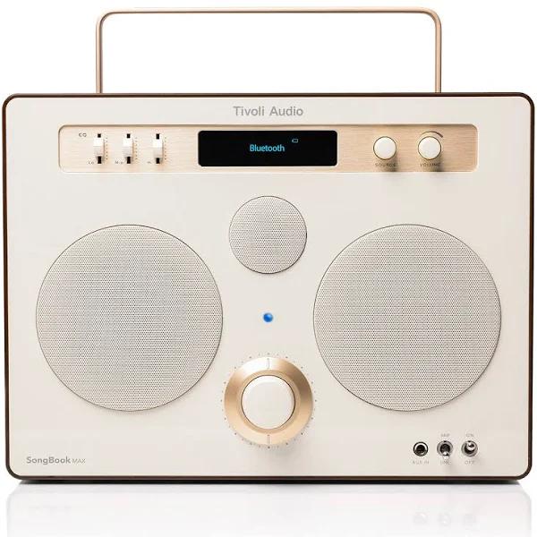 Tivoli Audio Songbook Max Portable Bluetooth Speaker, Cream/Brown