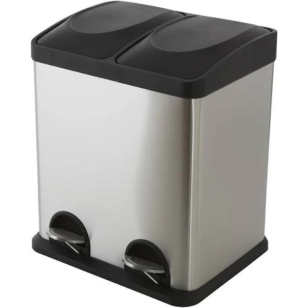 Morgan Stainless Steel Twin Compartment Pedal Bin