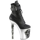 RAPTURE-1020STR-LT - BLK Faux Leather/Slv Matte-Rubbed BLK 6