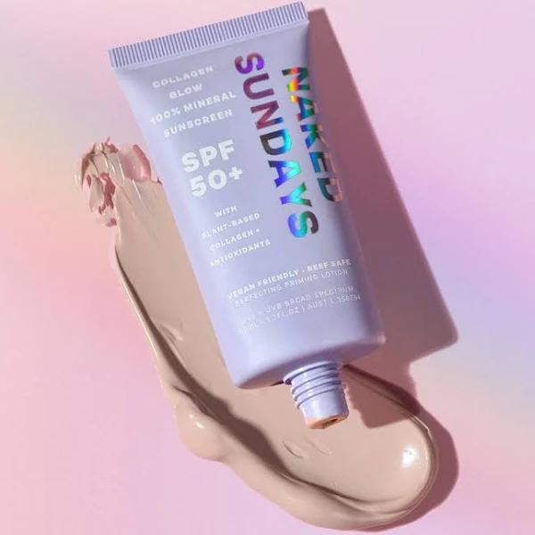 Naked Sundays - SPF50+ Collagen Glow 100% Mineral Perfecting Priming Lotion - 50ml