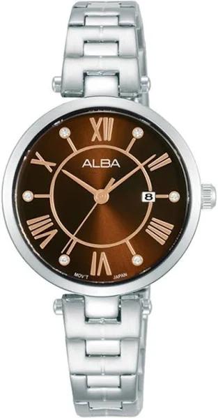 Alba Fashion Dress Analogue Brown Dial Womens Watch AH7AN7X