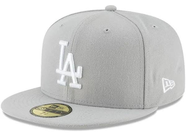 New Era Los Angeles Dodgers 59Fifty Fitted Hat Grey/White