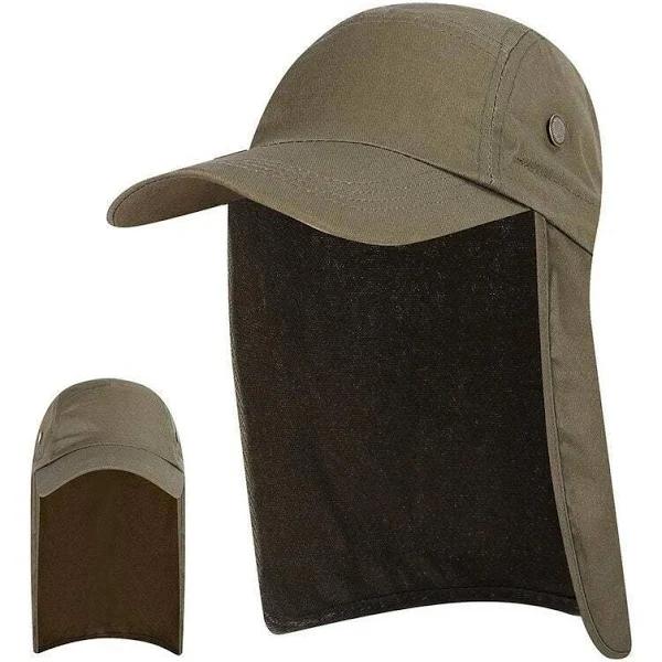 Fishing Tackle Men and Women Sun Protection Cap Army Green