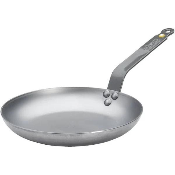 De Buyer Mineral B Round Carbon Steel Omelette Pan 24cm