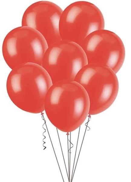 25cm Ruby Red Decorator Balloons 20 Pack - AfterPay & zipPay Available