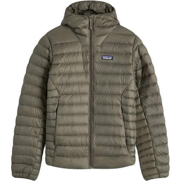 Patagonia Down Classic Logo Jacket Dark Green Khaki - XS