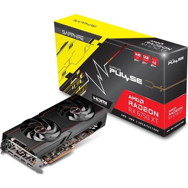 Sapphire Pulse AMD Radeon RX 6750 XT 12GB GDDR6 Gaming Graphics Card 11318-03-20G