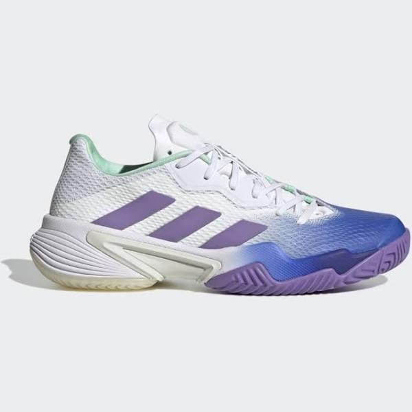 Adidas - Barricade Women's Tennis Shoes - White/Blue - UK 7.5