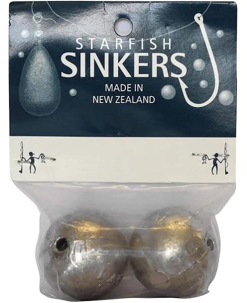 Starfish Ball Sinkers 5oz Qty 2