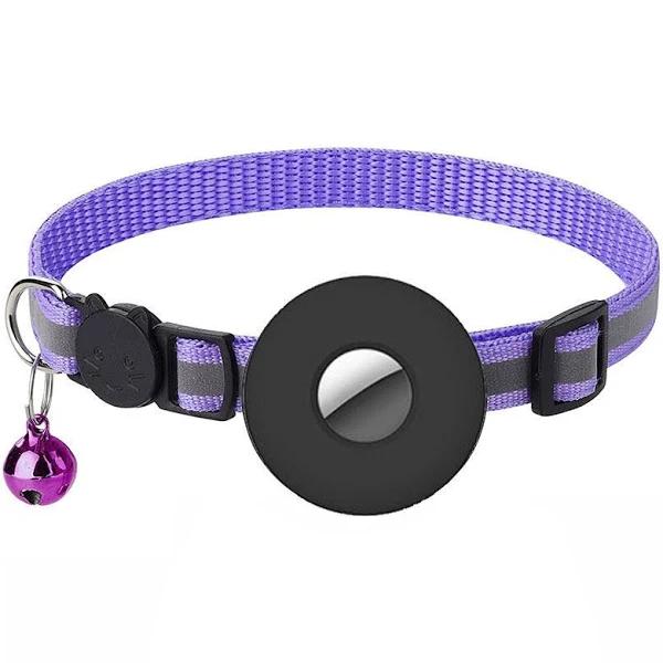 Adjustable Cat Collar Reflective Small Pet Cat Collar Strap For Apple Air Tag AU