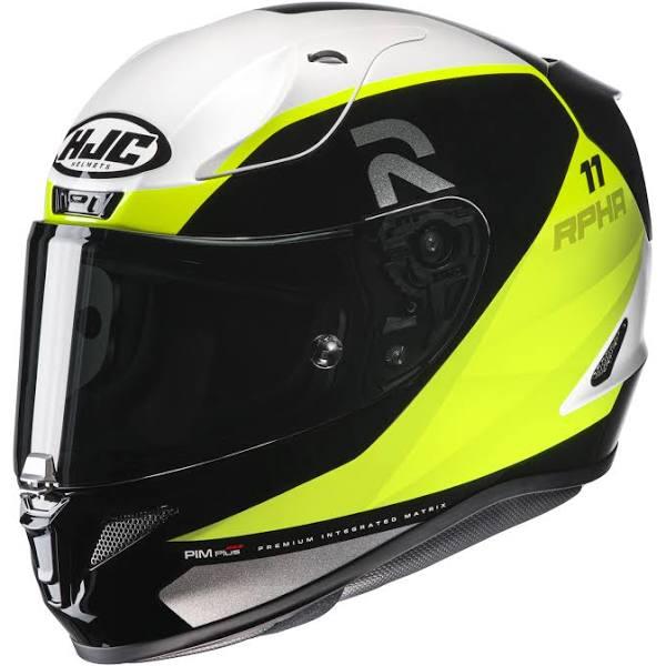 HJC RPHA 11 Texen Helmet, black-white-yellow, Size XL