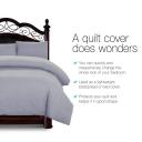 Giselle Bedding Super King Size Classic Quilt Cover Set - Grey