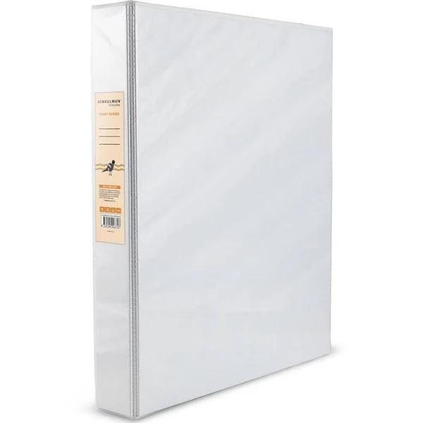 BIBBULMUN White Insert Binder A4 25mm 4D Ring