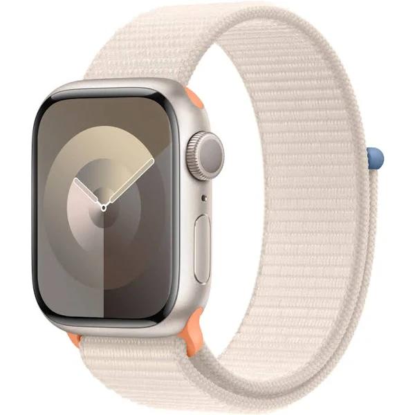 Apple - Apple Watch Series 9 GPS 41mm Starlight Aluminum Case With Starlight Sport Loop - Starlight - MR8V3LL/A - 194253815006