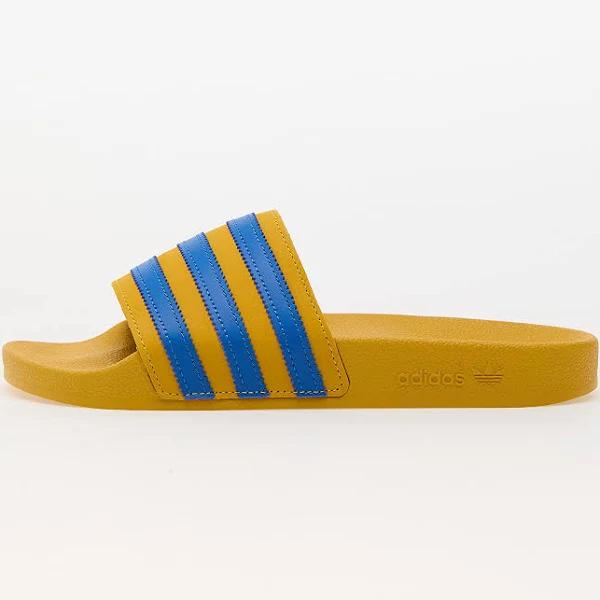 Adidas Adilette - Bold Gold / Bluebird - US 7 - Unisex