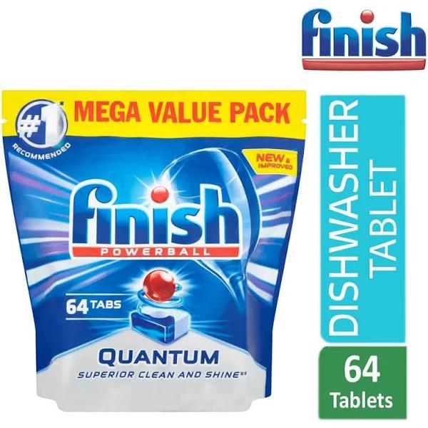 Finish 64pk Powerball Quantum Tablets MegaValue