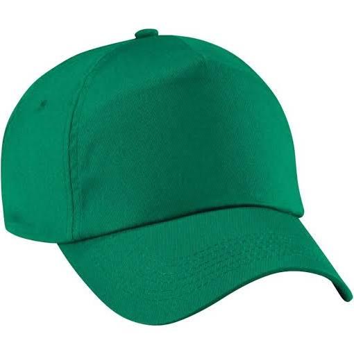 Beechfield Unisex Plain Original 5 Panel Baseball Cap (Pack of 2) Kelly Green One Size