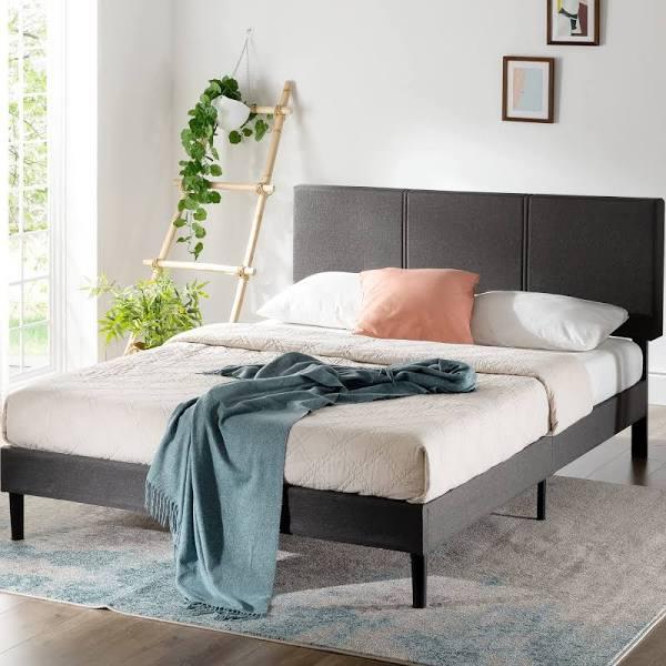 Zinus Cambril Fabric Bed Frame Dark Grey - Double