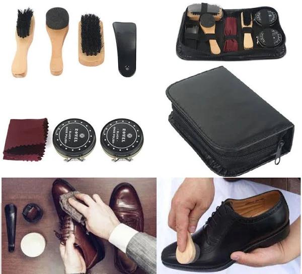 8pcs Shoes Boots Sneakers Polish Brush Set Leather Bag Shoe Shine Care Kit - Earn Everyday Rewards, AfterPay Available