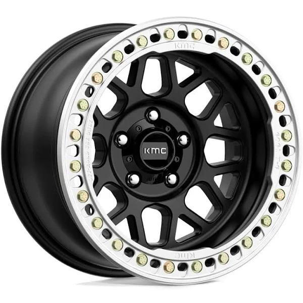 KMC KM235 Grenade Crawl Beadlock 17x8.5 6x139.7 0 Offset Black Wheel