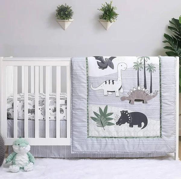 The Peanutshell Dinosaur Crib Bedding Sets for Boys | 3 Piece Nursery