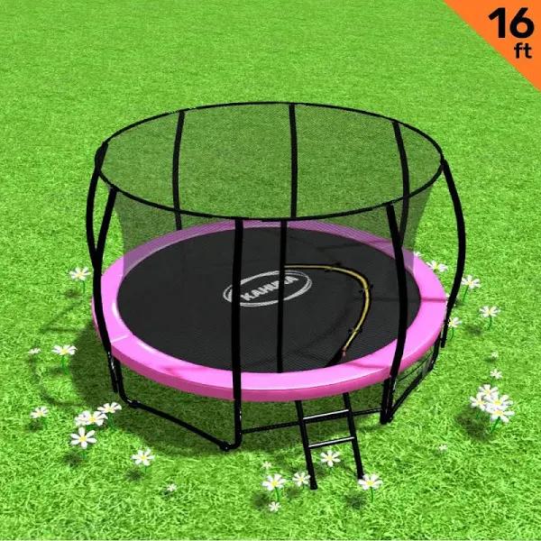 Kahuna 16ft Trampoline - Pink