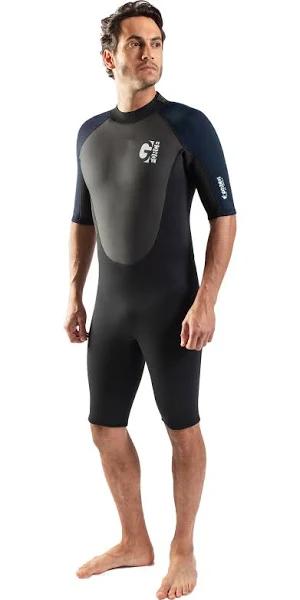 GUL G-Force 3/2mm Shorty Back Zip Wetsuit - Black & Navy