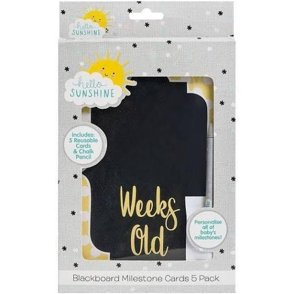 Hello Sunshine Chalkboard Milestone Cards