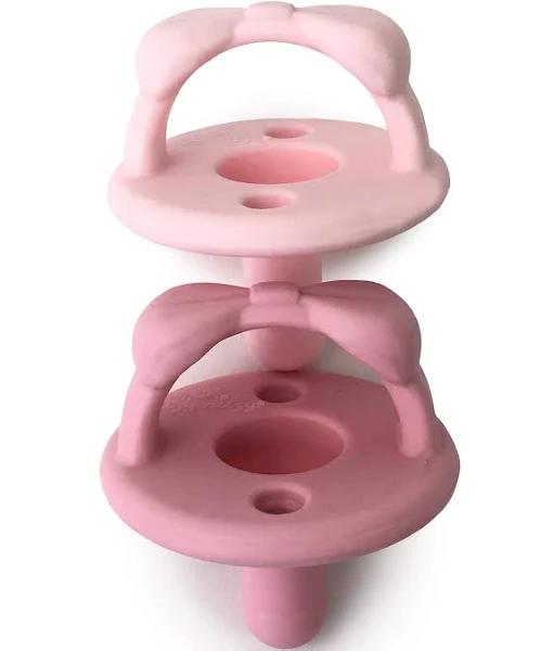 Itzy Ritzy Sweetie Soother - Pacifier 2-Pack - Pink Bows