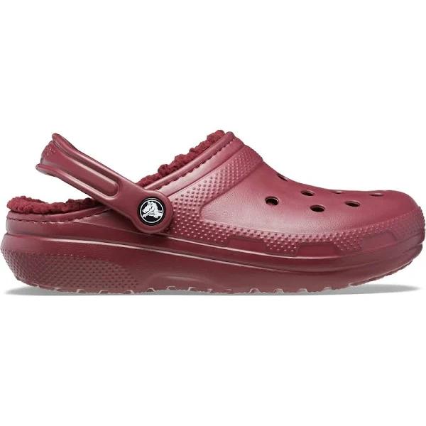 Crocs Womens Classic Furry Lined Clog - Garnet - Size: UK 7