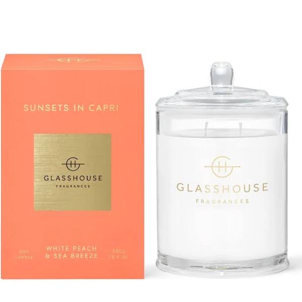 Glasshouse Fragrances Sunsets in Capri 380g Candle