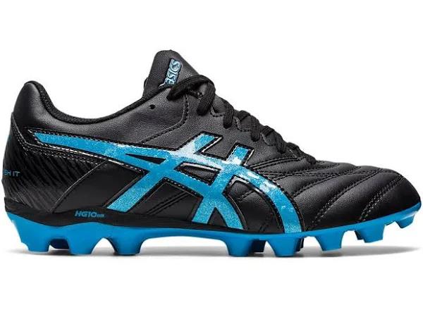 ASICS Lethal Flash It 2 Kids Football Boots Black/Blue US 3