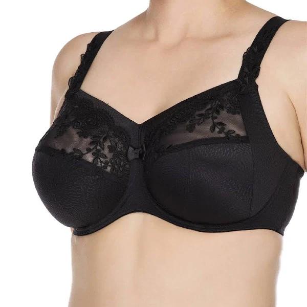 Ulla Ella Underwired Bra With Panel Black 14H