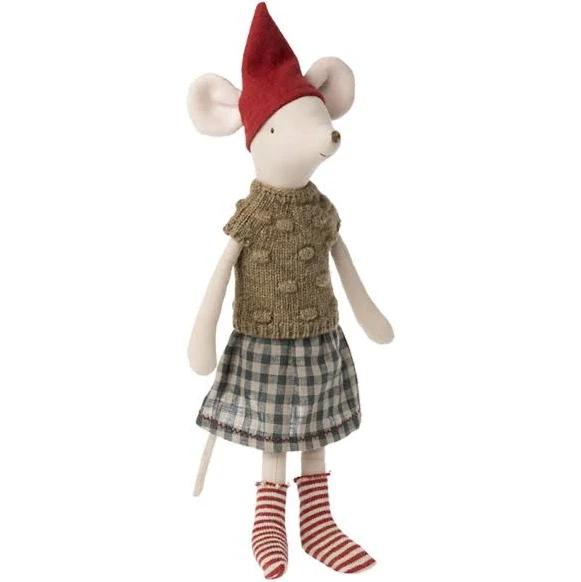 Maileg Christmas Mouse Girl - Medium