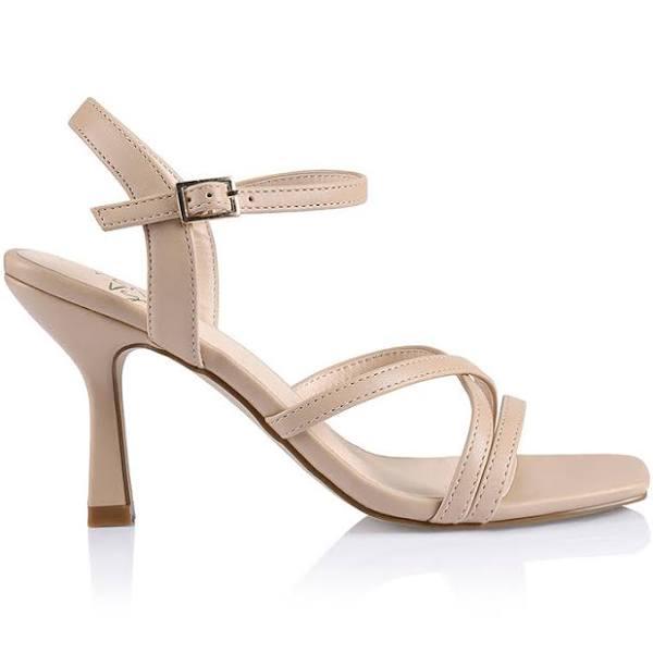 Verali Persimmon Nude Sandals Nude Womens Shoes Ankle Strap Heels