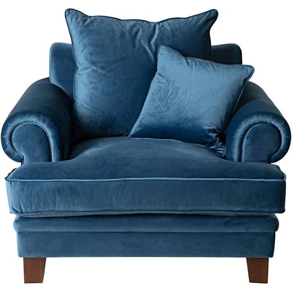 Lisette Armchair Velvet Indigo Blue C-010 | Indigo Blue | Upholstery | Early Settler Furniture