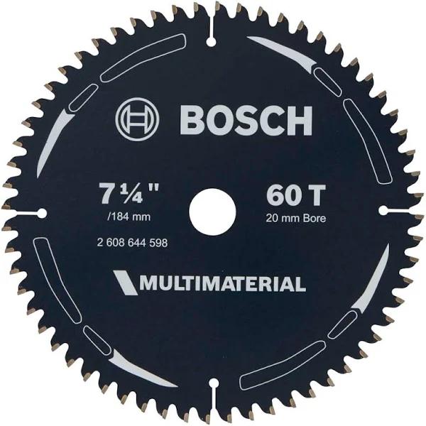 Bosch 184mm 60T TCT Circular Saw Blade For Multi-purpose Cutting - Multimaterial by Total Tools