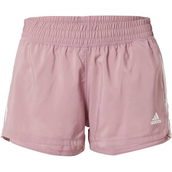 Adidas Training Pacer 3 Stripe Woven Shorts in Purple