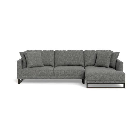 Heather Fabric Modular Sofa Thunder by Freedom