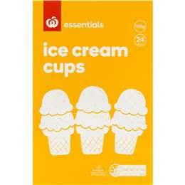 Essentials Ice Cream Cone Cups 24 Pack