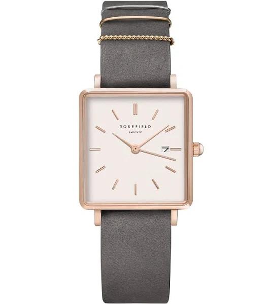 Rosefield The Boxy Watch Grey