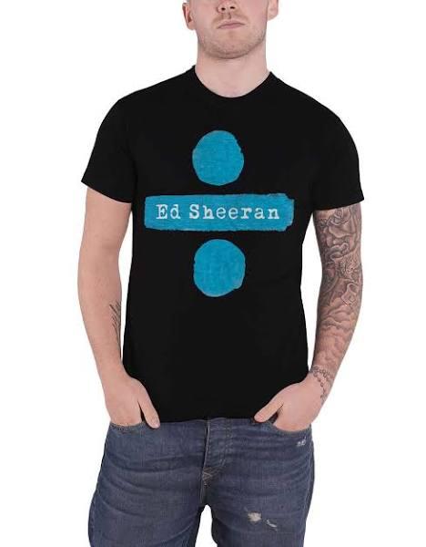 Ed Sheeran T Shirt Divide Logo New Official Mens Black L