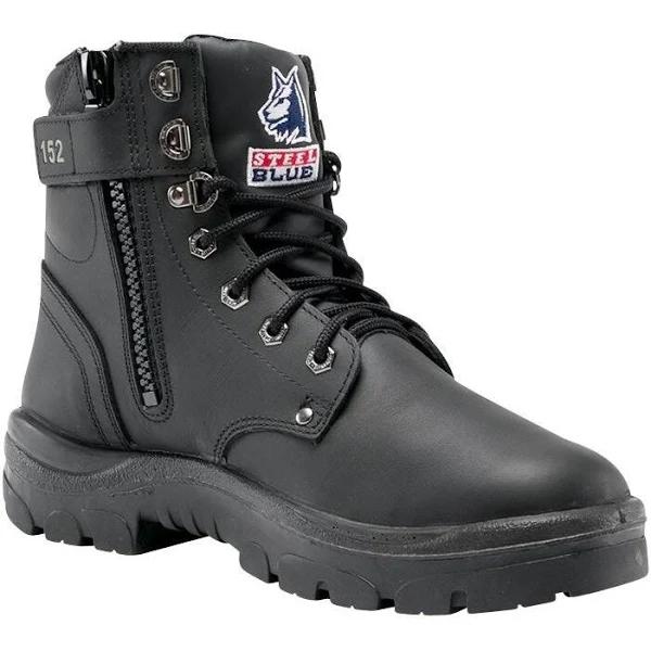 Steel Blue 322152 Argyle Black Zip Safety Boot 6.5